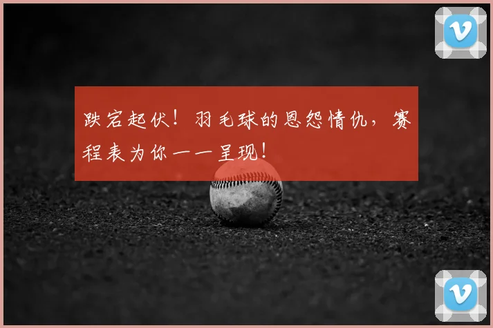 跌宕起伏！羽毛球的恩怨情仇，赛程表为你一一呈现！