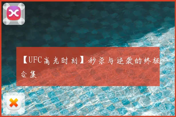 【UFC高光时刻】秒杀与逆袭的终极合集
